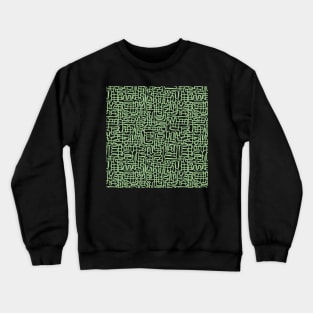 One Line - Green Crewneck Sweatshirt